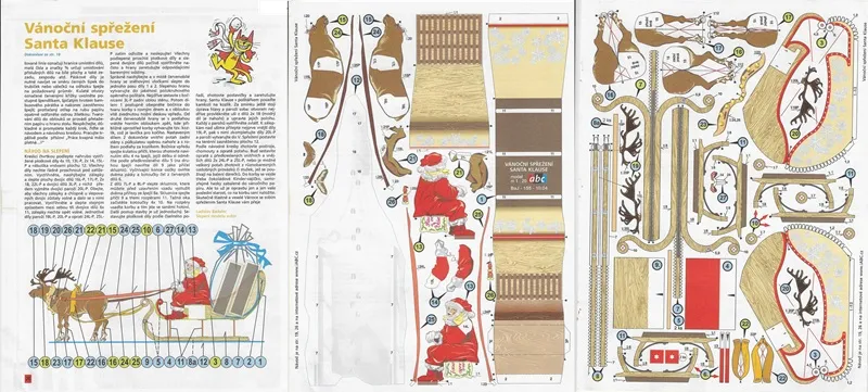 Vianočné sane Santa Klausa